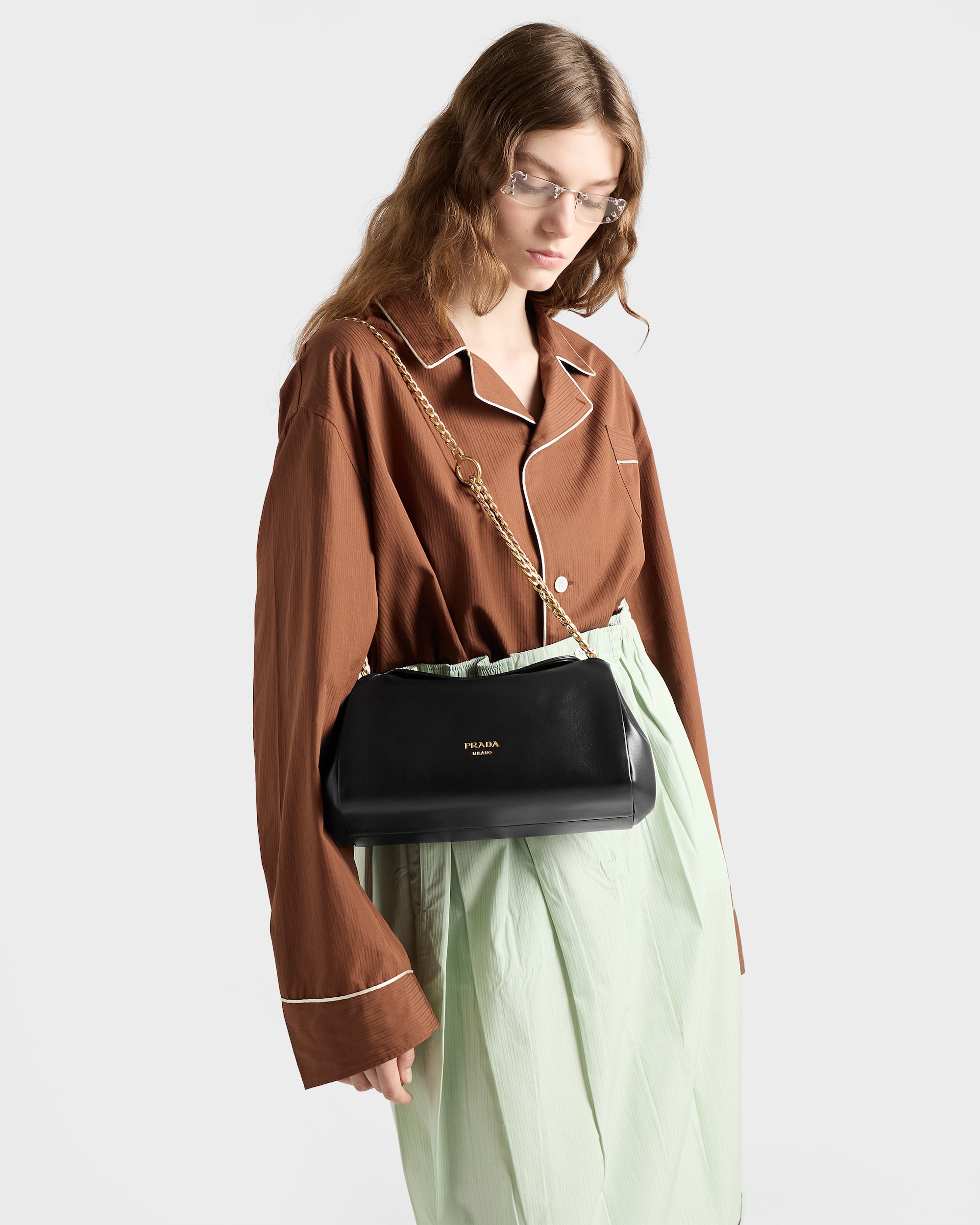 Small Prada Tumulte nappa leather bag - Image 2